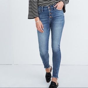 Madwell 10in high rise skinny jeans